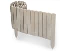sunnypillow Flexibler Holzzaun Grau Beeteinfassung Bild 1