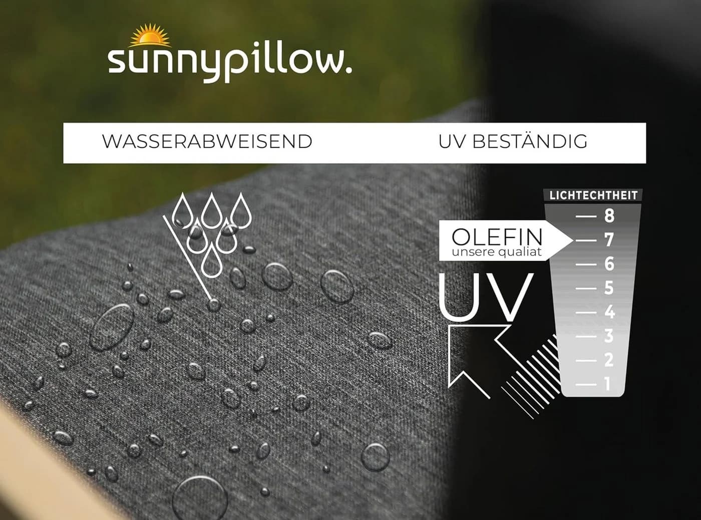 sunnypillow Palettenkissen Palettenpolster Grün wasserabweisend - Bild 5