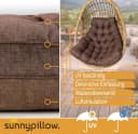 sunnypillow Hängesessel Kissen Braun Bild 3