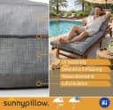 Sunnypillow Liegenauflage Grau 200x60cm Extra Dick Bild 4