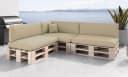 sunnypillow Palettenkissen Boston Set Palettenauflage Indoor Outdoor Bild 1