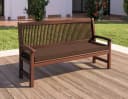 sunnypillow Bankauflage Braun Abnehmbarer Bezug Gartenbank Bild 1
