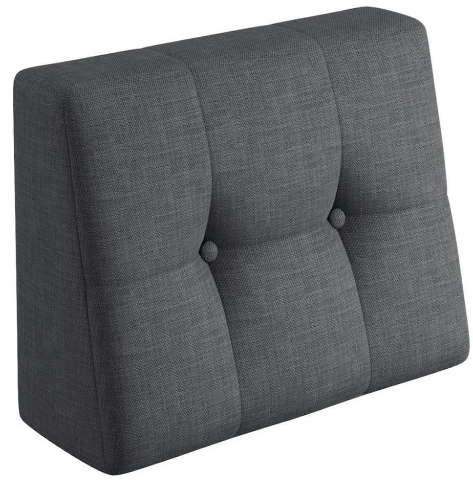 sunnypillow Rückenkissen Palettenkissen Anthrazit Gesteppt - Bild 2