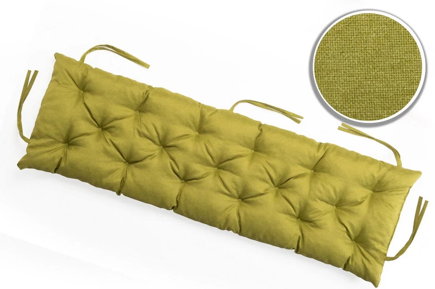 sunnypillow Bankauflage Grün Polyester Befestigungsbänder - Bild 3