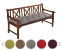 sunnypillow Bankauflage Grau 110x50 cm - Wasserabweisend & Dick Bild 2