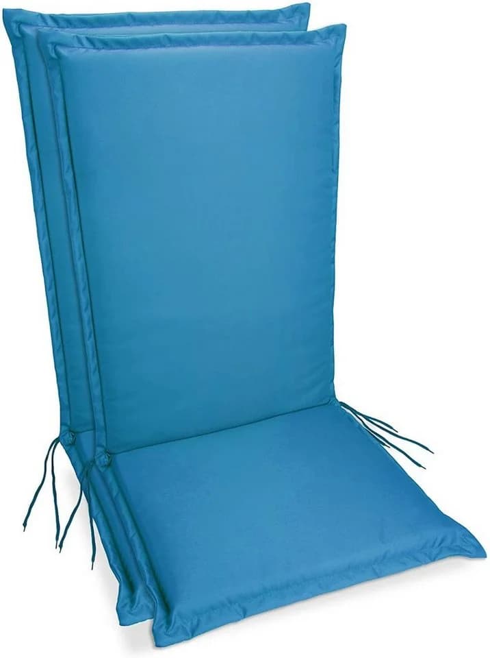 Sunnypillow Gartenstuhlauflage 2er Set Blau 120x50cm - Bild 2