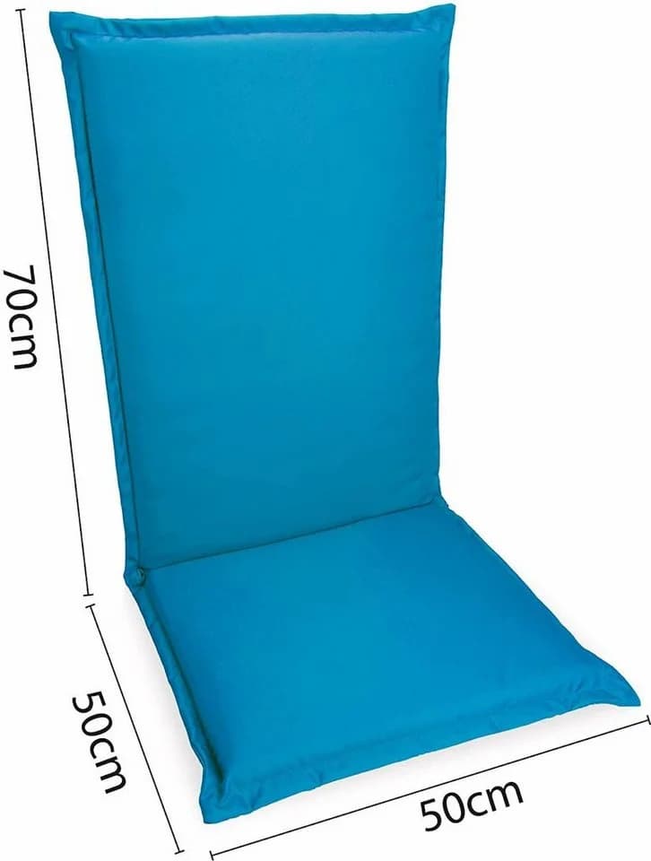 Sunnypillow Gartenstuhlauflage 2er Set Blau 120x50cm - Bild 3