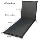 sunnypillow Liegenauflage Anthrazit 2 Stück Bild 1