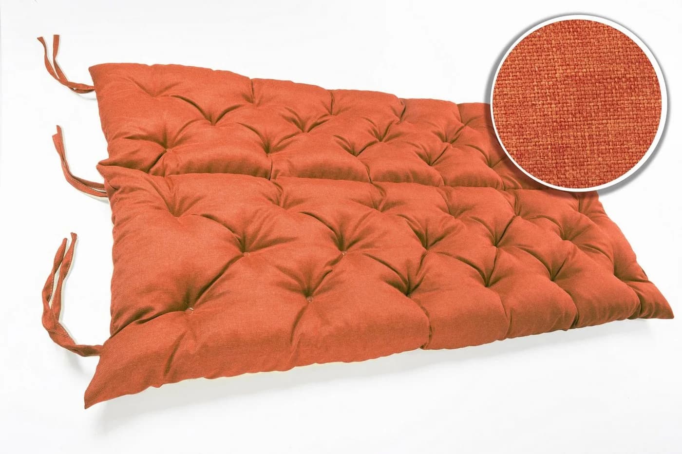 sunnypillow Bankauflage Orange Polyester mit Befestigungsbändern - Bild 4