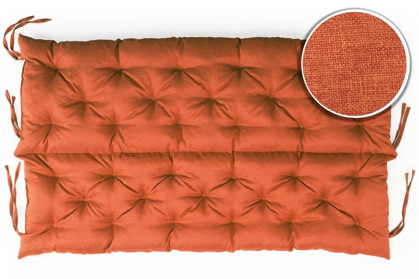 sunnypillow Bankauflage Orange Polyester mit Befestigungsbändern - Bild 5