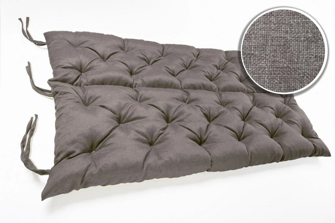 sunnypillow Bankauflage grau mit Befestigungsbändern - Bild 4