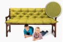 sunnypillow Bankauflage mit Befestigungsbändern grün Bild 1