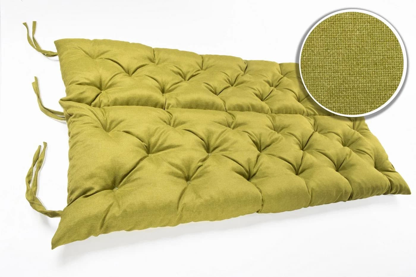 sunnypillow Bankauflage mit Befestigungsbändern grün - Bild 4