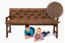sunnypillow Bankauflage Stuhlkissen braun Polyester Schaumstoff Bild 1