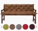 sunnypillow Bankauflage Stuhlkissen braun Polyester Schaumstoff Bild 2