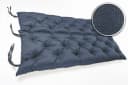 sunnypillow Bankauflage Blau Polyester mit Befestigungsbändern Bild 4