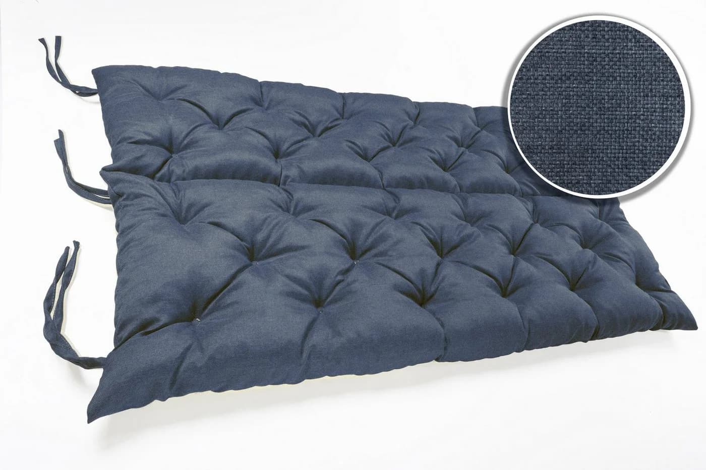 sunnypillow Bankauflage Blau Polyester mit Befestigungsbändern - Bild 4