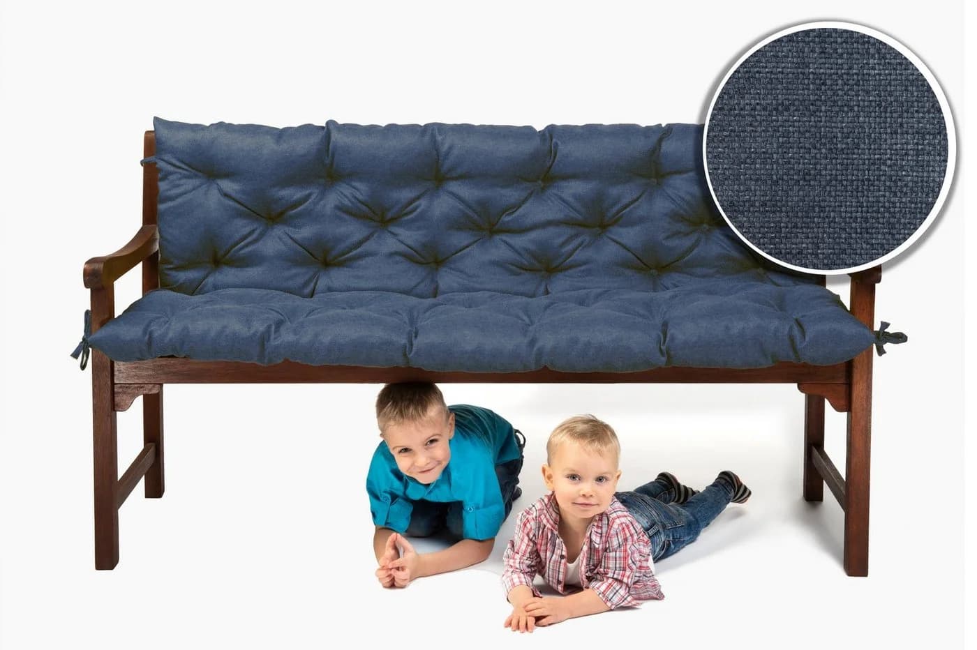 sunnypillow Bankauflage 160x50x50cm Blau