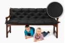 sunnypillow Bankauflage Schwarz Polyurethan Schaum Bild 1