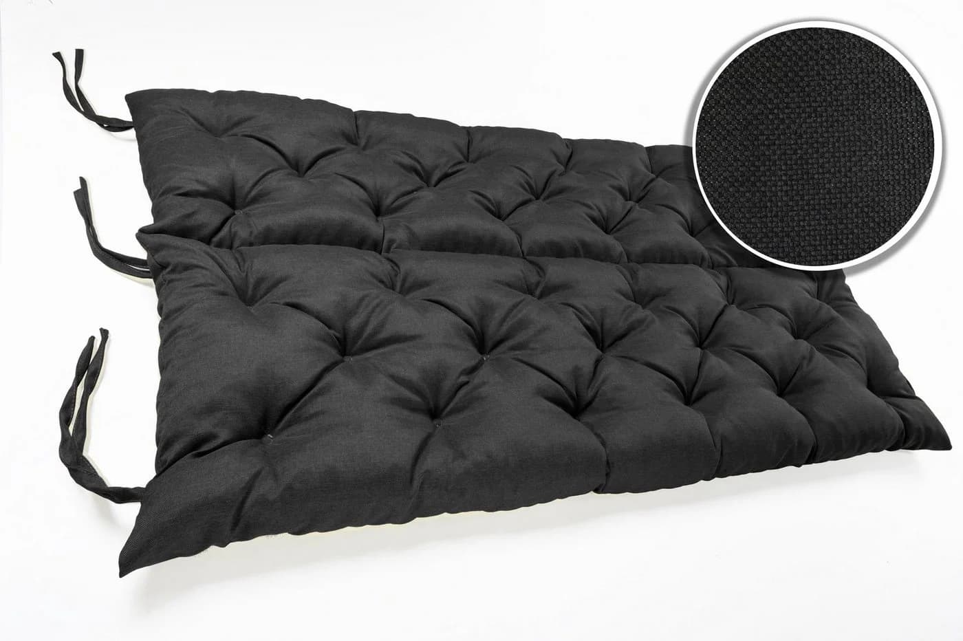 sunnypillow Bankauflage Schwarz Polyurethan Schaum - Bild 4
