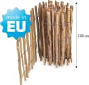 sunnypillow Staketenzaun Haselnuss Natur 150cm x 3m Bild 1