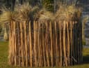 sunnypillow Staketenzaun Haselnuss Natur 150cm x 3m Bild 5