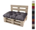 sunnypillow Palettenkissen Gesteppt Anthrazit Bild 2