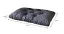 sunnypillow Palettenkissen Gesteppt Anthrazit Bild 3