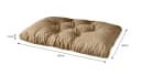 sunnypillow Palettenkissen Gesteppt Sandfarben Bild 3