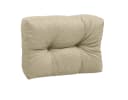 sunnypillow Rückenkissen Palettenkissen gesteppt Cremefarben Bild 1