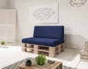 sunnypillow Palettenkissen Milano 2er Set Grau Bild 1