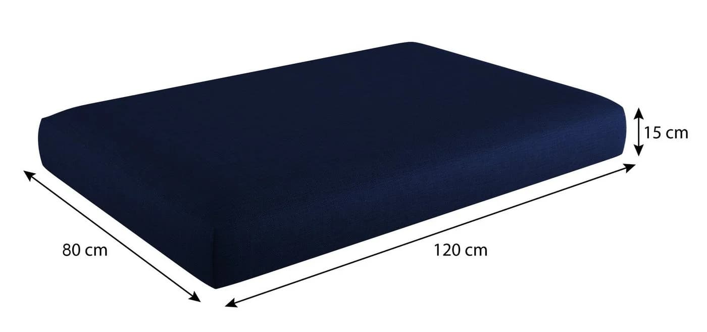sunnypillow Palettenkissen Milano 2er Set Grau - Bild 4