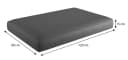 sunnypillow Palettenkissen Milano 8er Set Anthrazit mit abnehmbarem Bezug Bild 4
