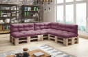 sunnypillow Palettenkissen 7er Set Violett Bild 1