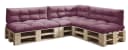 sunnypillow Palettenkissen 7er Set Violett Bild 2