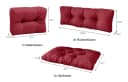 sunnypillow Palettenkissen 7er Set Rot Polyester Bild 4