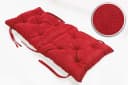 sunnypillow Bankauflage rot mit Befestigungsbändern Bild 3