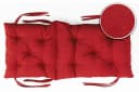 sunnypillow Bankauflage rot mit Befestigungsbändern Bild 4