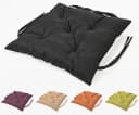 sunnypillow Bankauflage Schwarz 60x60 cm wasserabweisend Bild 2