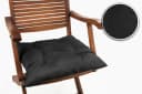 sunnypillow Bankauflage Schwarz 60x60 cm wasserabweisend Bild 3