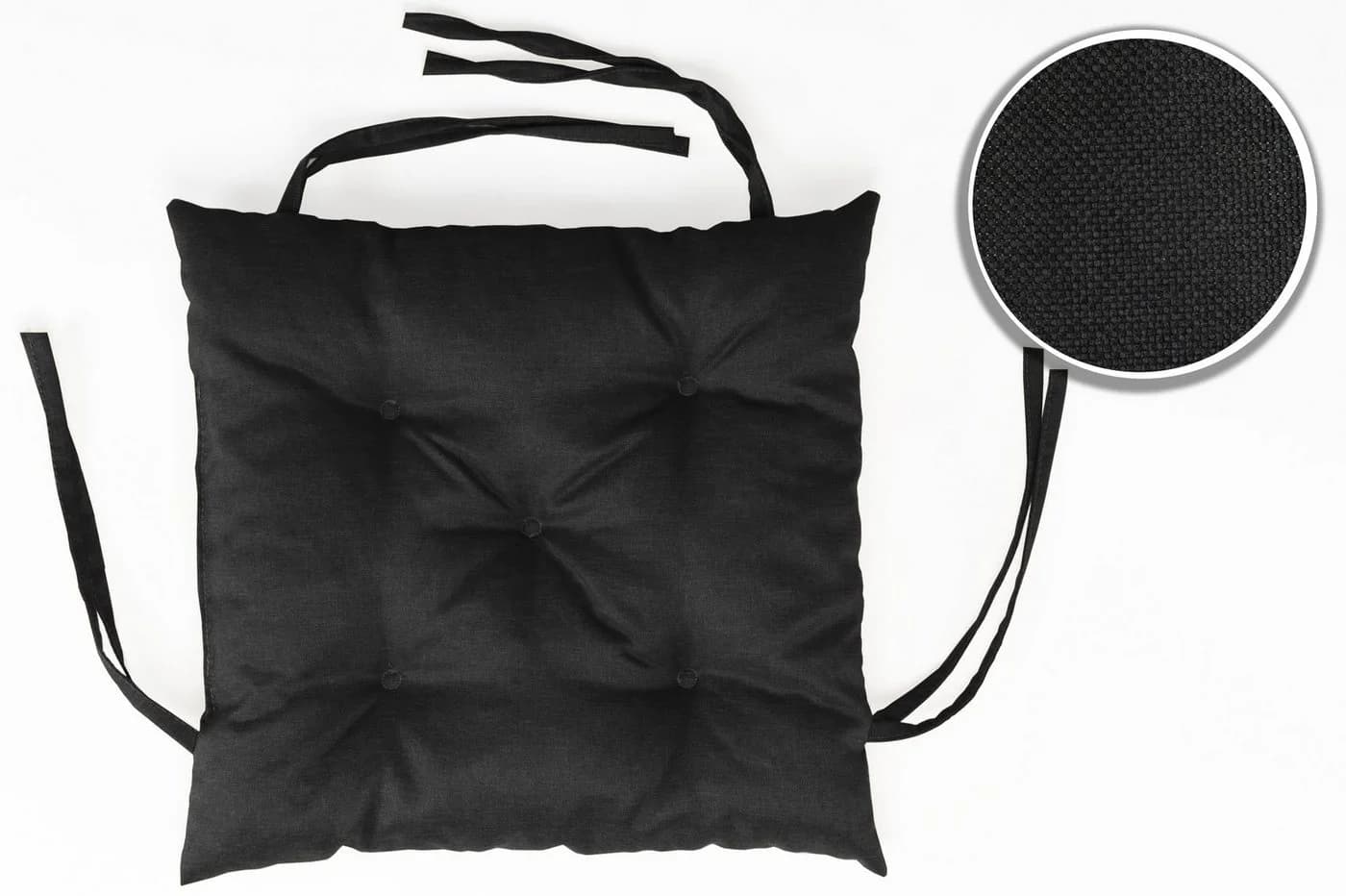 sunnypillow Bankauflage Schwarz 60x60 cm wasserabweisend - Bild 4