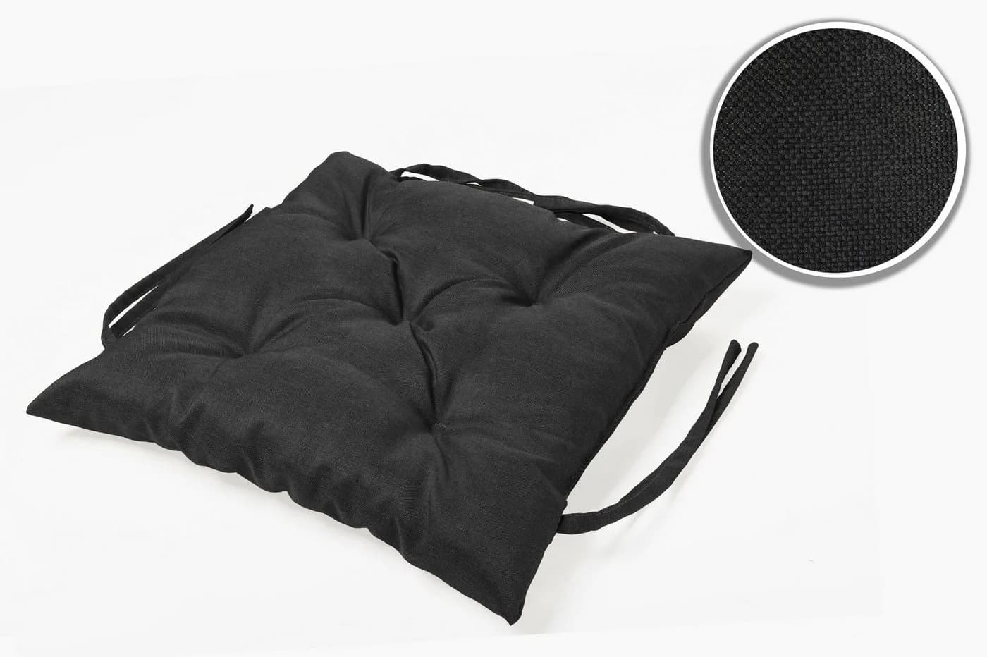 sunnypillow Bankauflage Schwarz 60x60 cm wasserabweisend - Bild 5