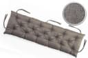 sunnypillow Bankauflage Grau 120x60 cm mit Befestigungsbändern Bild 3