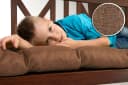sunnypillow Bankauflage Braun Polyester mit Befestigungsbändern Bild 1