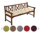 sunnypillow Bankauflage 130x40 cm Beige Polyester Bild 2