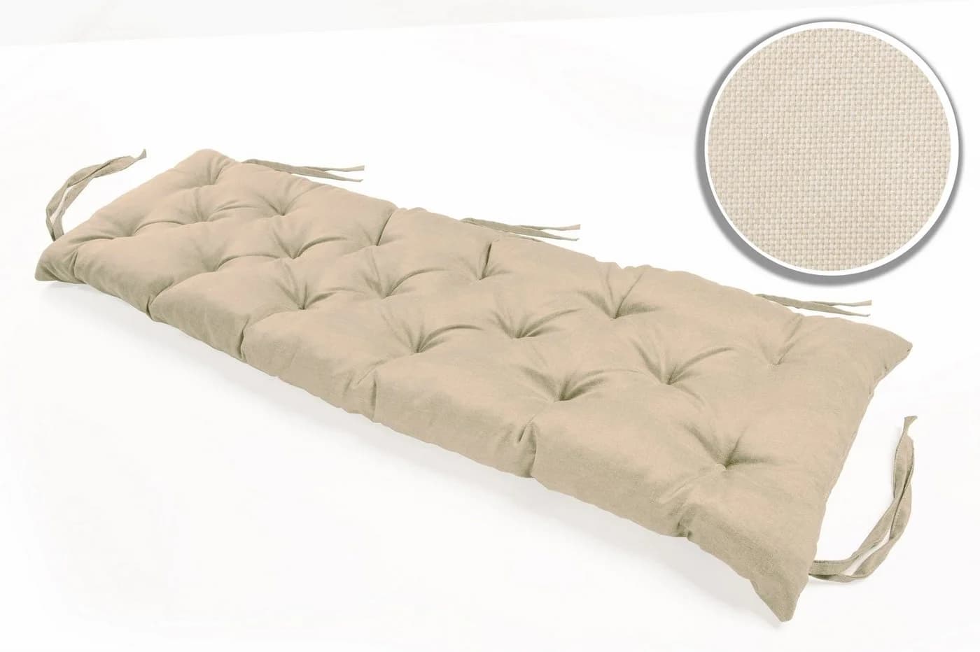 sunnypillow Bankauflage 130x40 cm Beige Polyester - Bild 4
