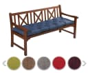 sunnypillow Bankauflage Blau Polyester mit Befestigungsbändern Bild 2