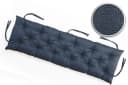 sunnypillow Bankauflage Blau Polyester mit Befestigungsbändern Bild 3