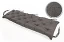 sunnypillow Bankauflage 180x40 cm Anthrazit Polyester Bild 4