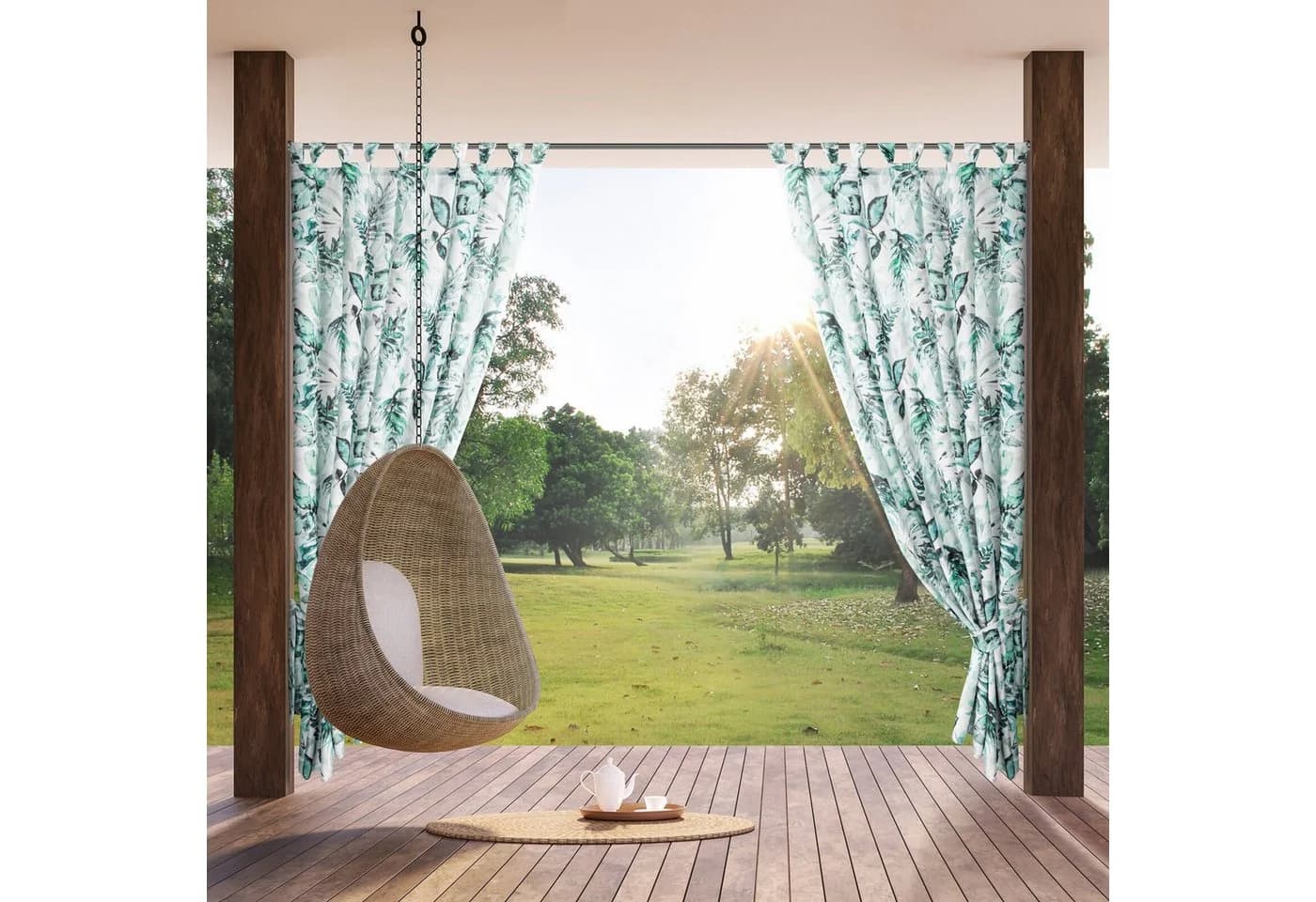 Eurofirany Outdoorvorhang GARDEN - Wasserdicht, UV-Schutz, Polyester
